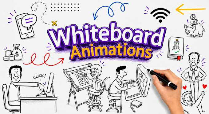 create a whiteboard doodle animation explainer video