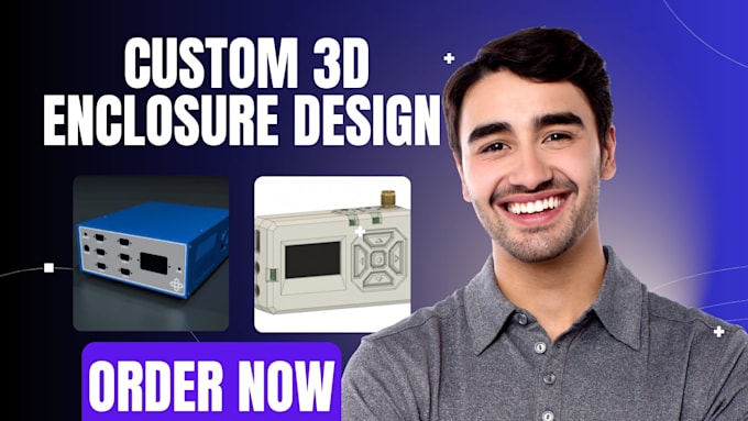 design custom electronics or iot device enclosure and print ready product design