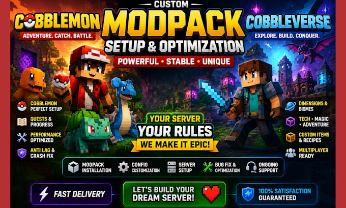 create optimize minecraft modpack cobbleverse server setup quest minecraft map