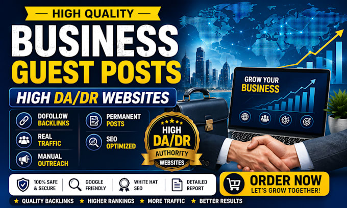 build powerful business backlinks with premium business guest post