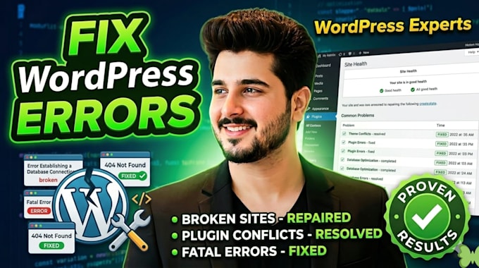 fix wordpress errors and broken website fast