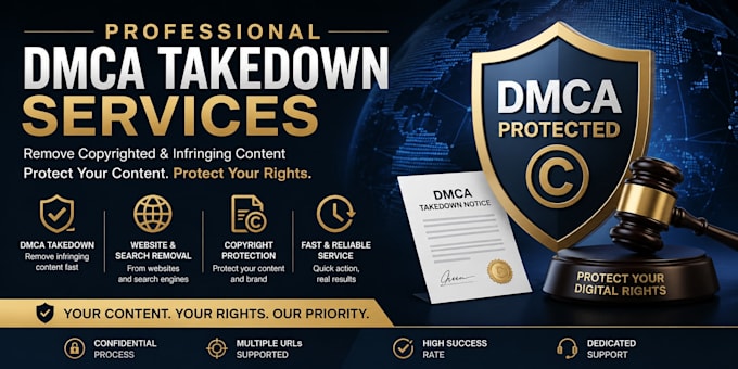 submit dmca takedown notices to remove stolen content