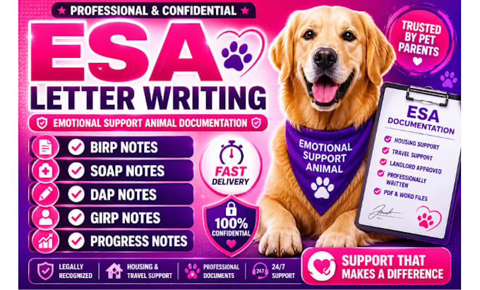 provide esa documentation soap esa birp dap girps and progress notes
