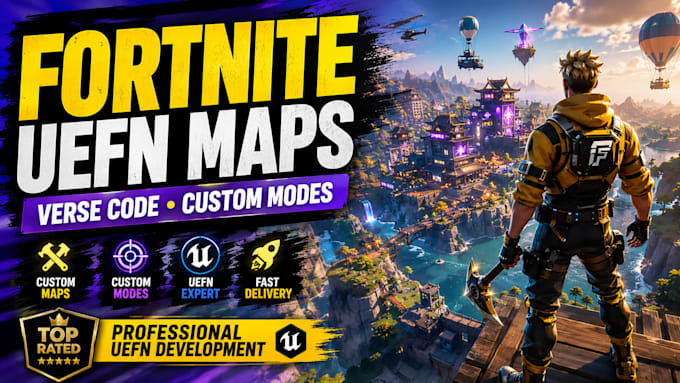 create a professional fortnite uefn map with custom verse scripting