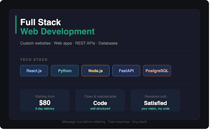 build your fullstack web application