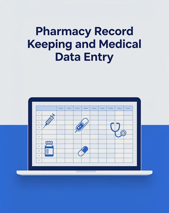 do pharmacy record keeping and medical data entry
