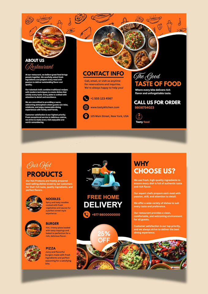 design stunning trifold brochure for business
