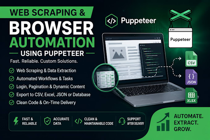 build a web scraping and browser automation solution
