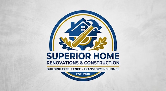 design a professional home improvement logo for renovation and construction