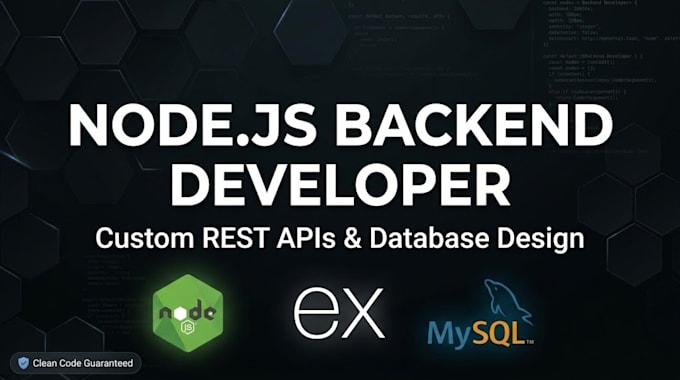 develop rest API and backend using nodejs express and mysql