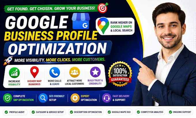 create gbp profile setup, gbp optimization, citation building, maps ranking