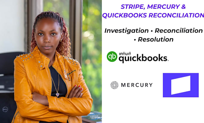 resolve stripe, mercury and quickbooks discrepancies
