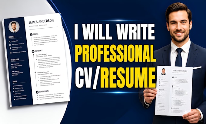 be your professional CV maker and resume writer