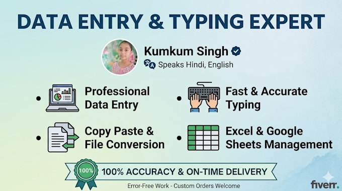 do professional data entry and fast typing work