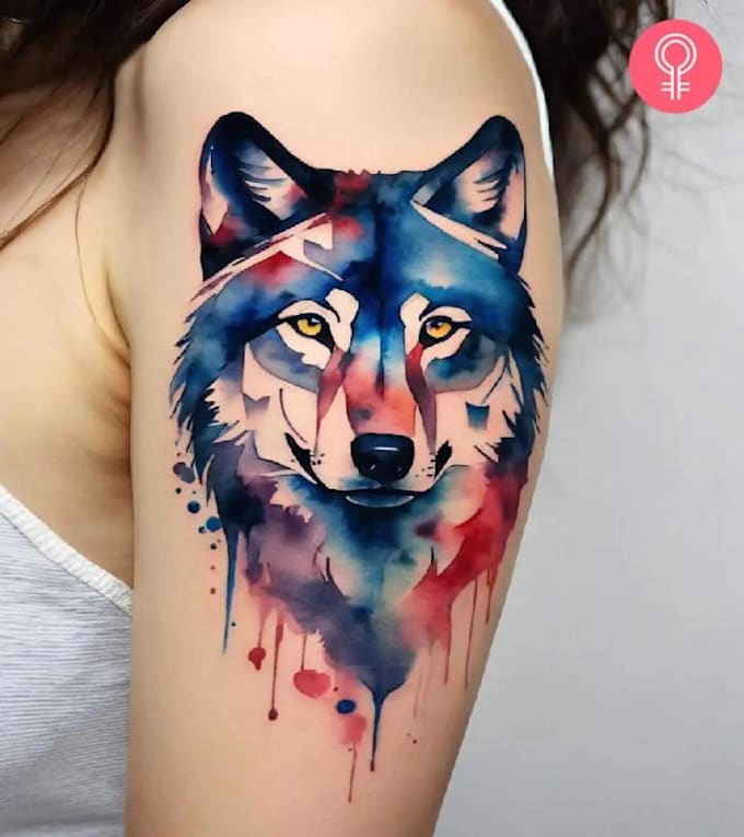 draw watercolor tattoo design