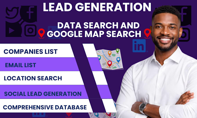 scrape google map data for lead generation, b2b data extraction, email leads