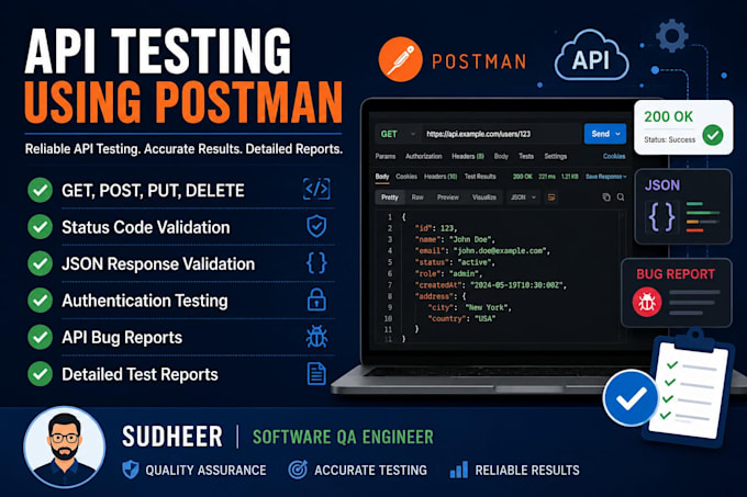 test rest apis using postman and provide detailed reports