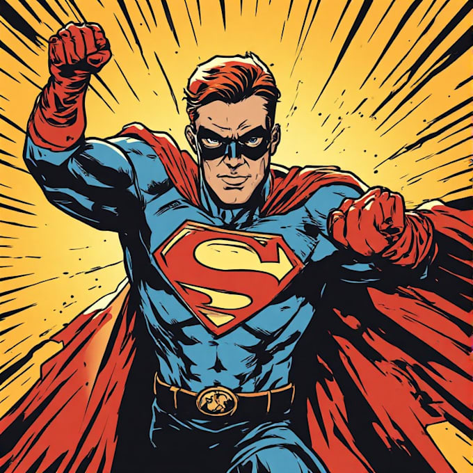 superhero character for comics