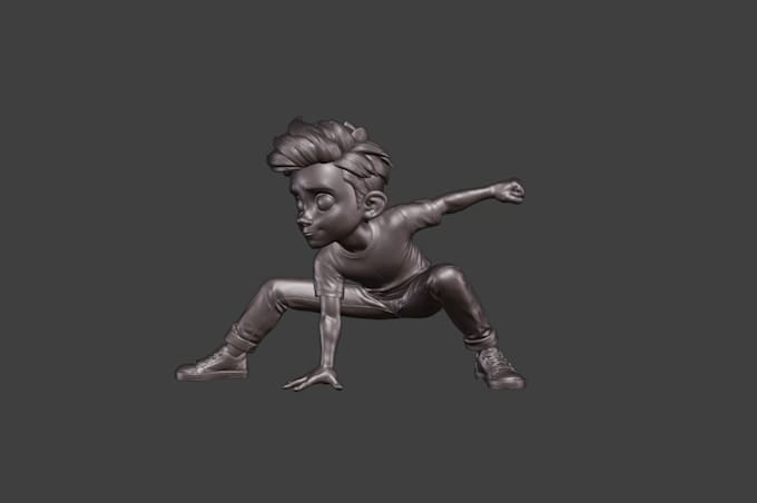 design, sculpt and rig a 3d model