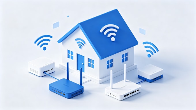 design a home network layout and wifi coverage plan