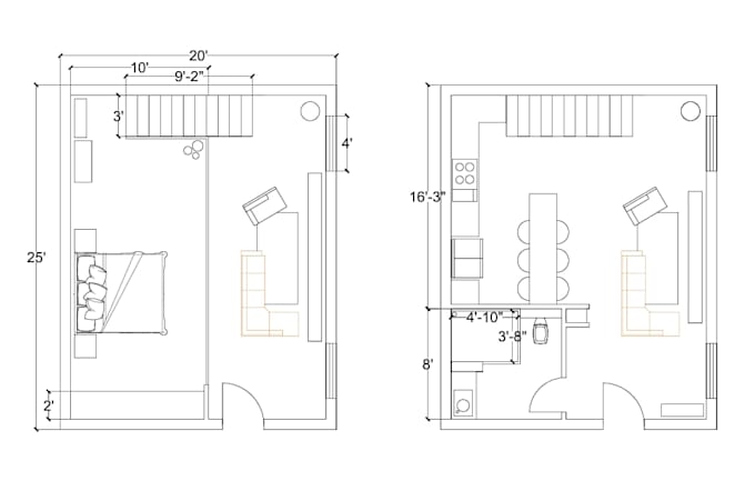create cad drawings and floor plans
