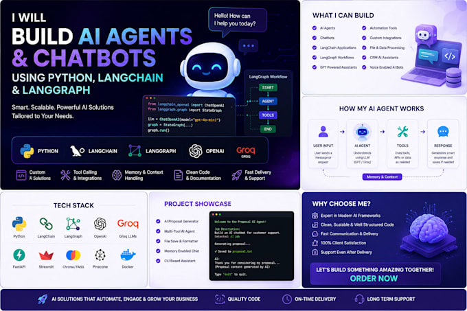 build ai agents and chatbots using python