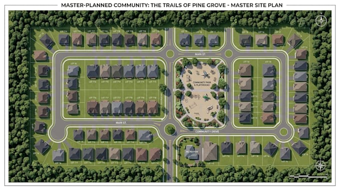 create 2d site plan property map plat map subdivision layout real estate