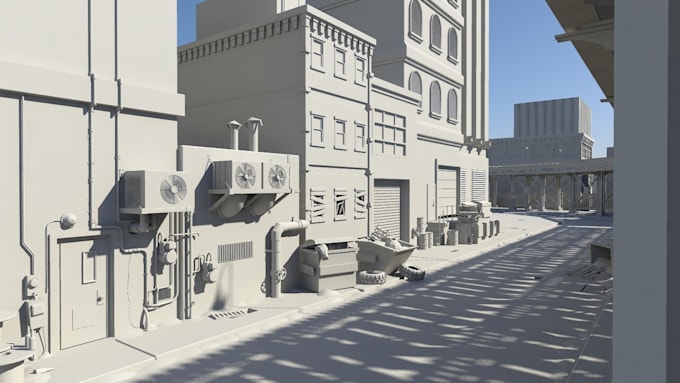 design 3d game environment and 3d art model