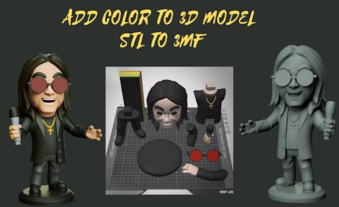 add color to 3d model, stl to 3mf multi color slice files for bambu