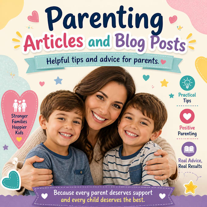 write SEO friendly parenting articles and blog content