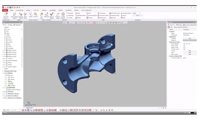 reverse engineering from image stl obj, point cloud, scan to 3d cad, solid model