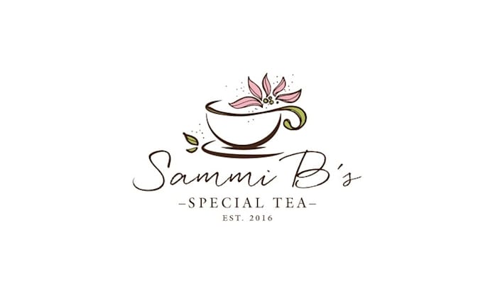 design cafe coffee tea herbal theme logo