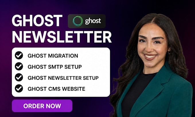 setup ghost cms ghost newsletter ghost wabsite self hosted ghost developer