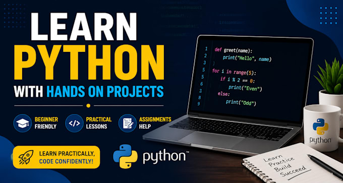 teach python programming with practical projects