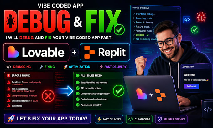 fix and debug your vibe coded ai website or app