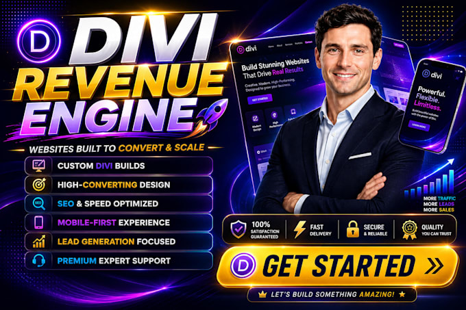 do wordpress divi website, divi theme expert, laravel, codeigniter, and blog web