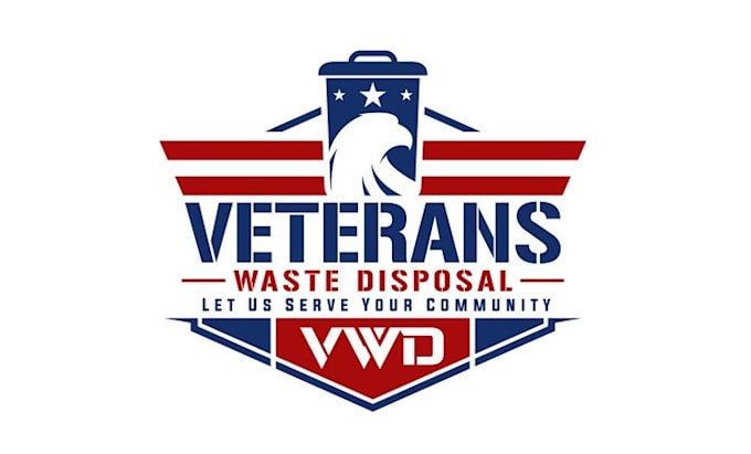 design gorgeous veterans waste disposal logo