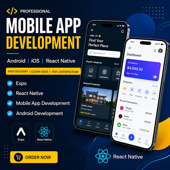 expert react native mobile app developer