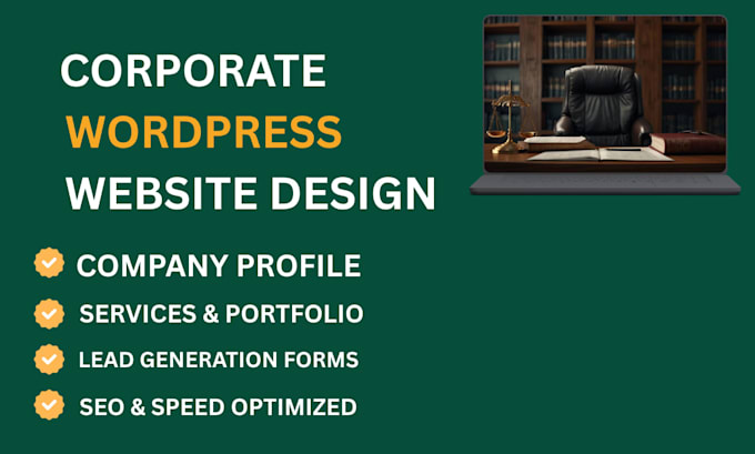create responsive corporate wordpress website