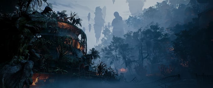 create realistic 3d game environments, level, landscapes, terrain design in ue5