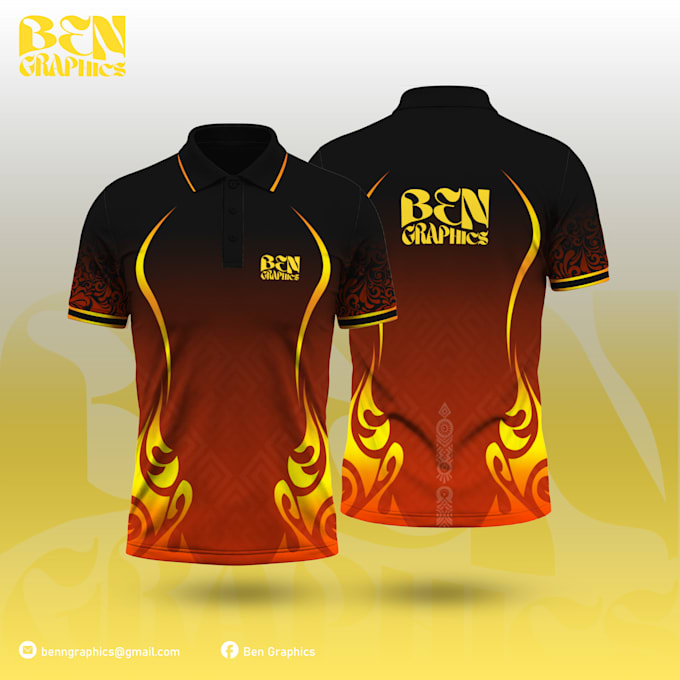 design team and company jerseys with editable PSD and tiff files