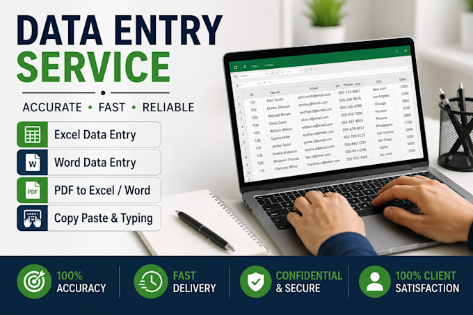 do data entry and work accurately
