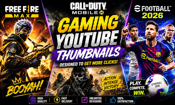 create eye catching gaming youtube thumbnails