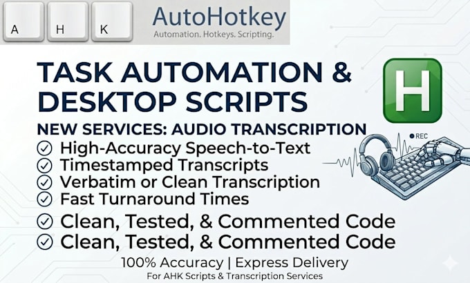create custom autohotkey scripts for windows desktop automation