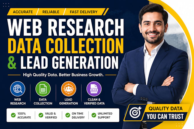 web research, data collection and lead generation