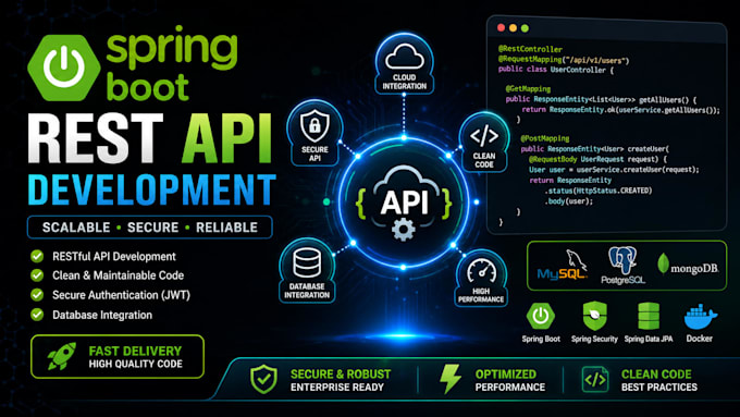 develop custom rest apis and integrate your applications with third party