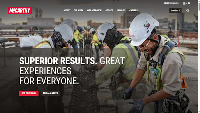 design contractor website, roofing website and home services website