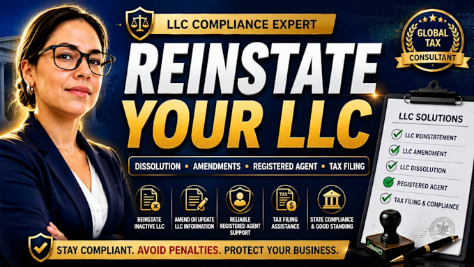 do llc dissolution amendment reinstatement registered agent tax filing