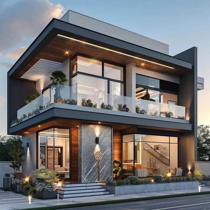 create 3d architectural rendering for houses and villas
