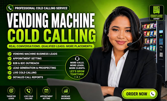 cold calling vending machine, vending machine locator, vending machine cold call